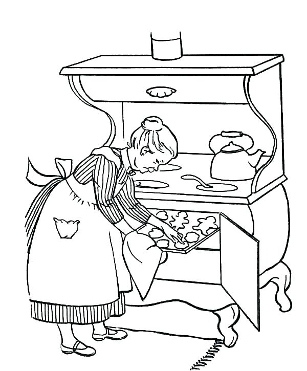 600x725 Cooking Coloring Pages And Cooking At Kitchen