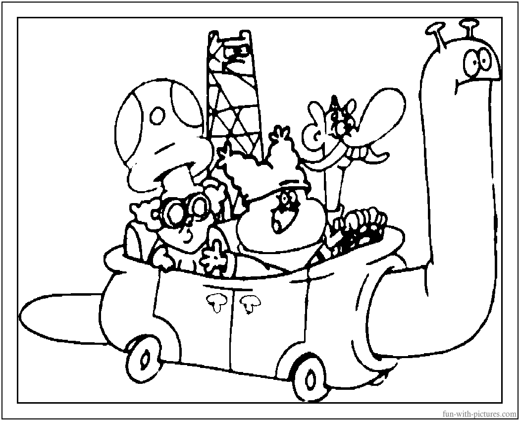 1050x850 Chowder Characters Coloring Page