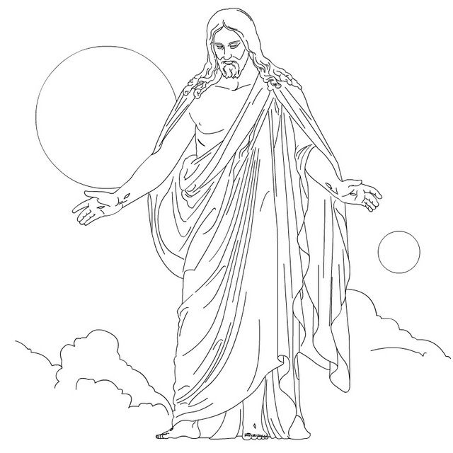 640x640 Ascension Of Jesus Christ Coloring Pages
