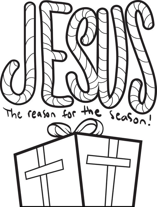 533x700 Christian Christmas Coloring Pages Free Jesus Is The Reason