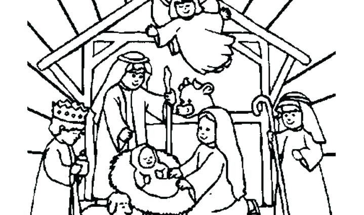719x425 Religious Christmas Coloring Pages Christian Coloring Pages
