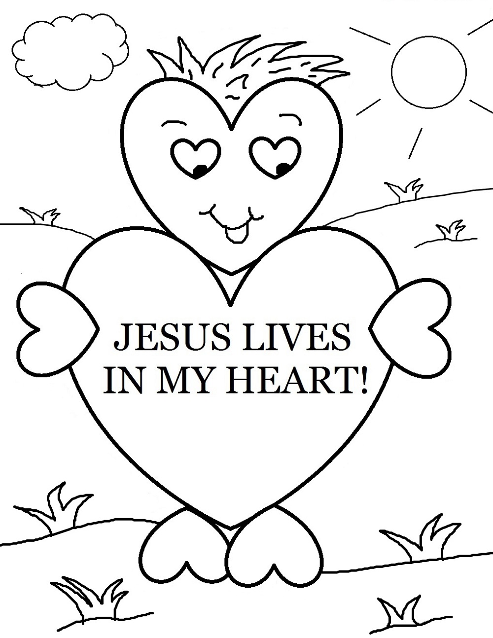 1000x1294 Christian Coloring Pages Preschool Learning Printable