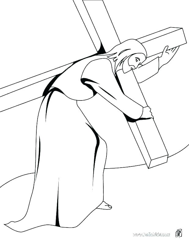 618x799 Crosses Coloring Pages Cross Coloring Page On The Cross Coloring