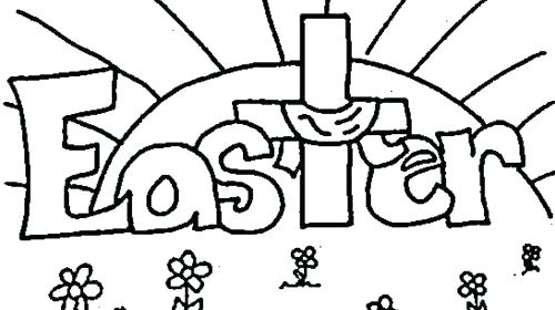 500x280 Religious Easter Coloring Pages Free Printable