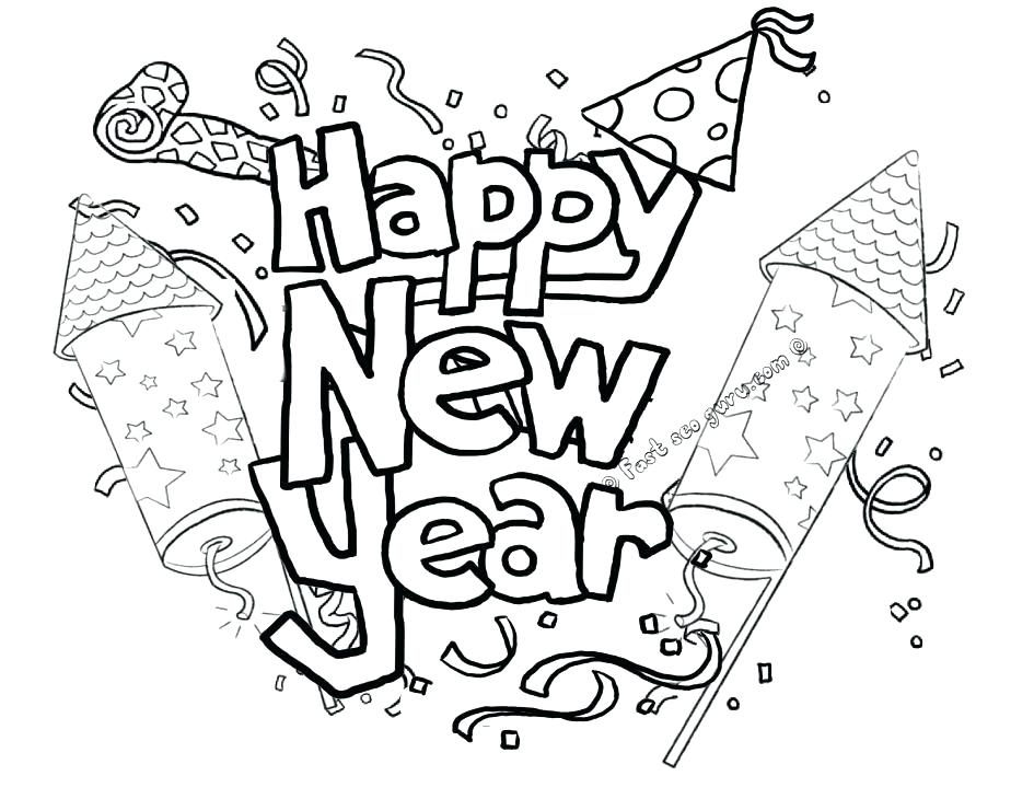 945x730 Coloring Sheets Year Olds New Years Sheet Eve Page Printable
