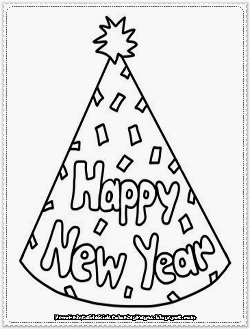 810x1066 Happy New Year Coloring Sheets Merry Christmas Happy New Year