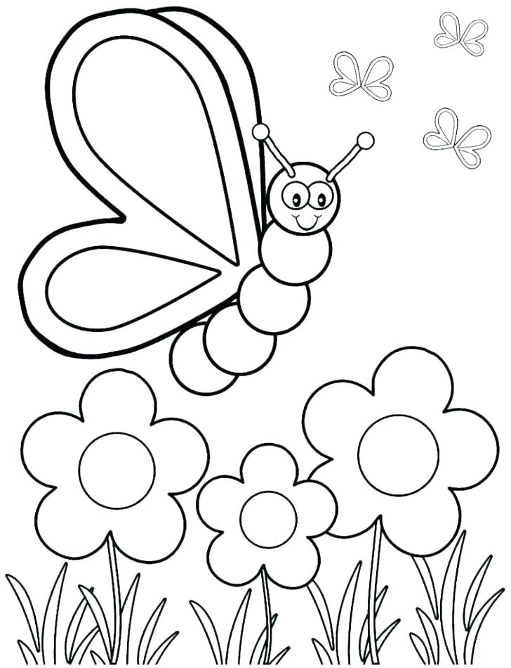 728x950 Free Spring Coloring Pages Spring Coloring Pages For Preschoolers
