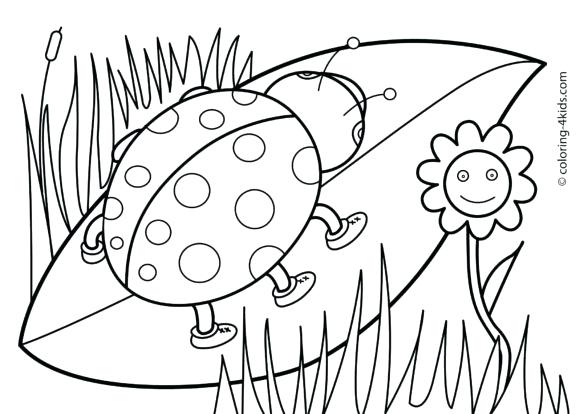 580x414 Free Spring Coloring Pages X Free Printable Spring Coloring Pages