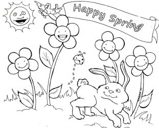 311x250 Spring Coloring Pages For Preschoolers Coloring Pages For Spring