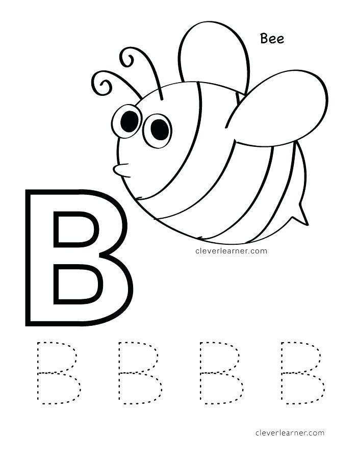 700x906 Letter B Writing And Coloring Sheets B Is For Bee Colour Sheets