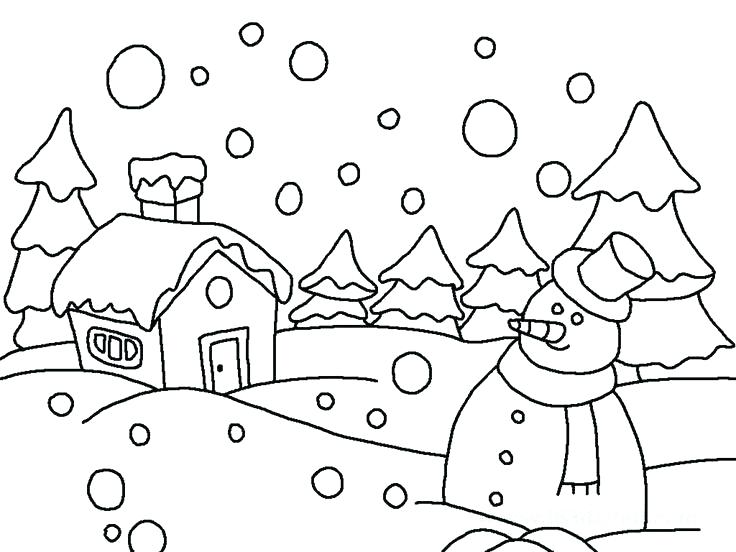 736x552 Free Winter Coloring Sheets Printable Winter Coloring Pages Free
