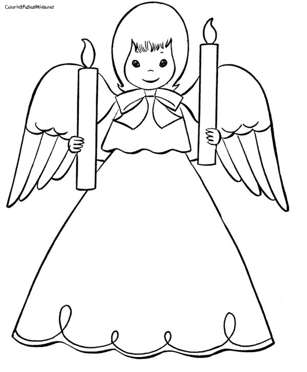 600x727 Colouring Pictures Of Angels Free Angel Coloring Pages