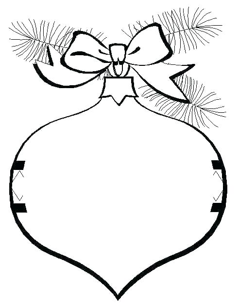 490x632 Christmas Ornament Coloring Sheet