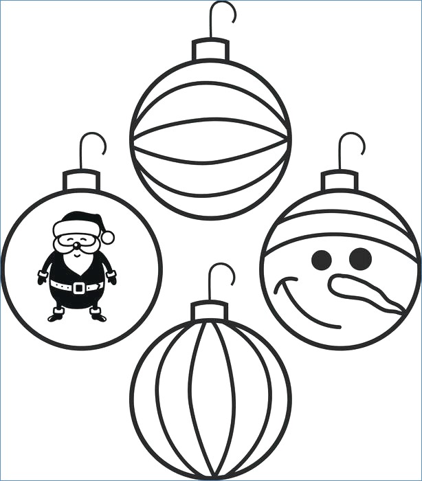 614x700 Ball Christmas Ornament Christmas Coloring Page
