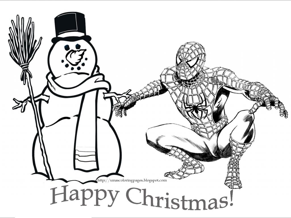 1024x768 Batman Christmas Coloring Pages