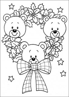 228x320 Cute Christmas Teddy Bear Coloring Pages And Pictures, Photos