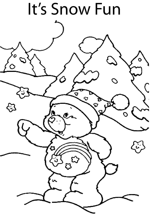 533x772 Christmas Care Bear Coloring Pages