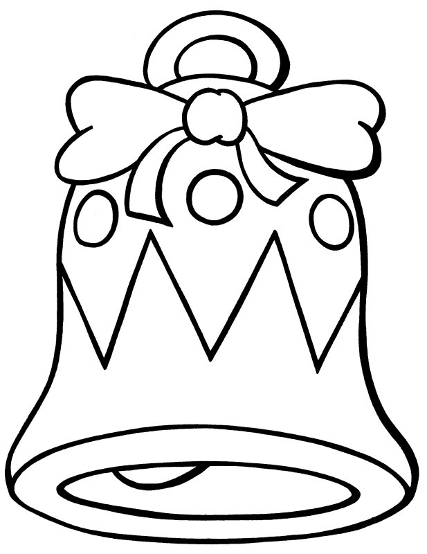 617x800 Christmas Bell Coloring Page