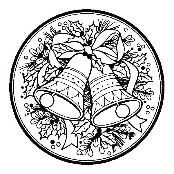 600x600 Christmas Bell Coloring Pages Coloring Page Printable Free Merry