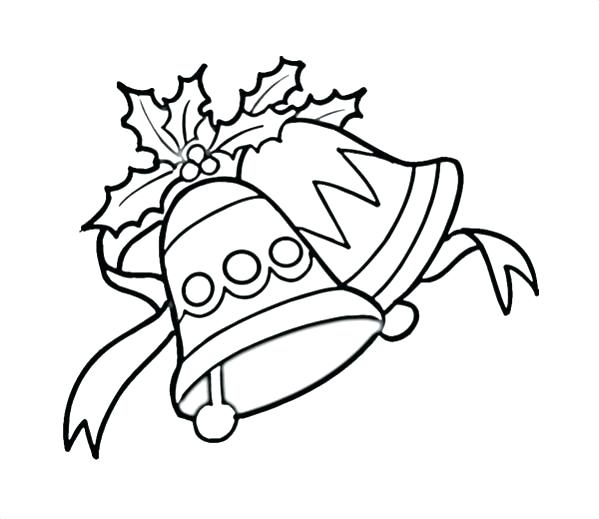 599x519 Christmas Bell Coloring Pages