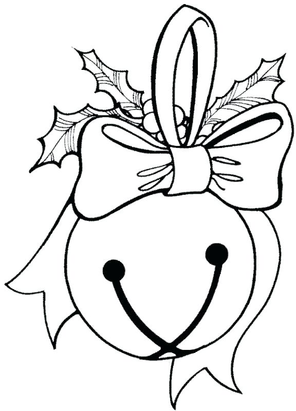 576x800 Christmas Bells Coloring Pages Plus Jingle Bell Coloring Page