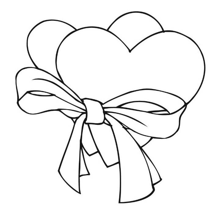 710x690 Christmas Bow Coloring Page