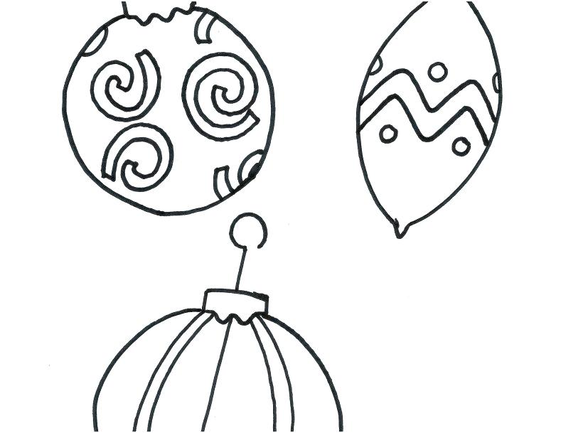 827x609 Coloring Pages Christmas Ornaments Ornament Coloring Pages How