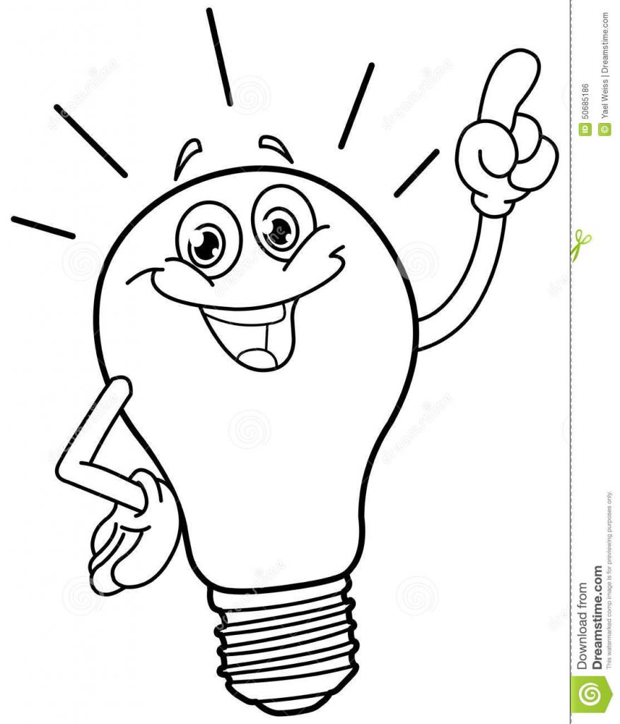 877x1024 Printable Christmas Light Bulb Coloring Page For Kids Stock Photos