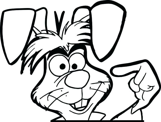 618x469 Bunny Coloring Pages For Easter Color A Bunny Coloring Page