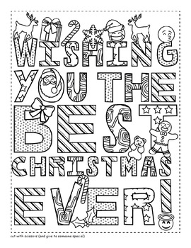 270x350 Emoji Christmas Card Coloring Page