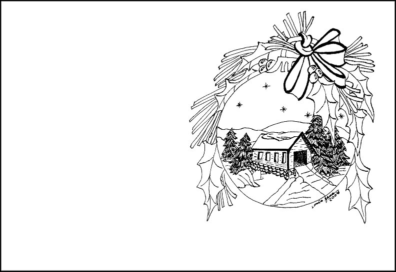 792x545 Spectacular Christmas Card Coloring Page