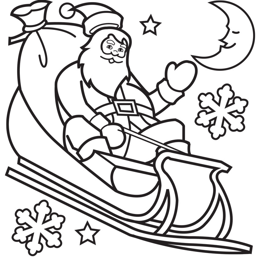 842x842 Christmas Card Coloring Pages