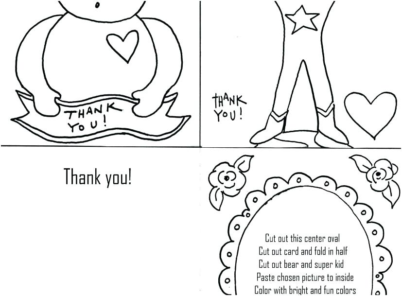 827x609 Printable Thank You Cards To Color Thank You Coloring Page Thank
