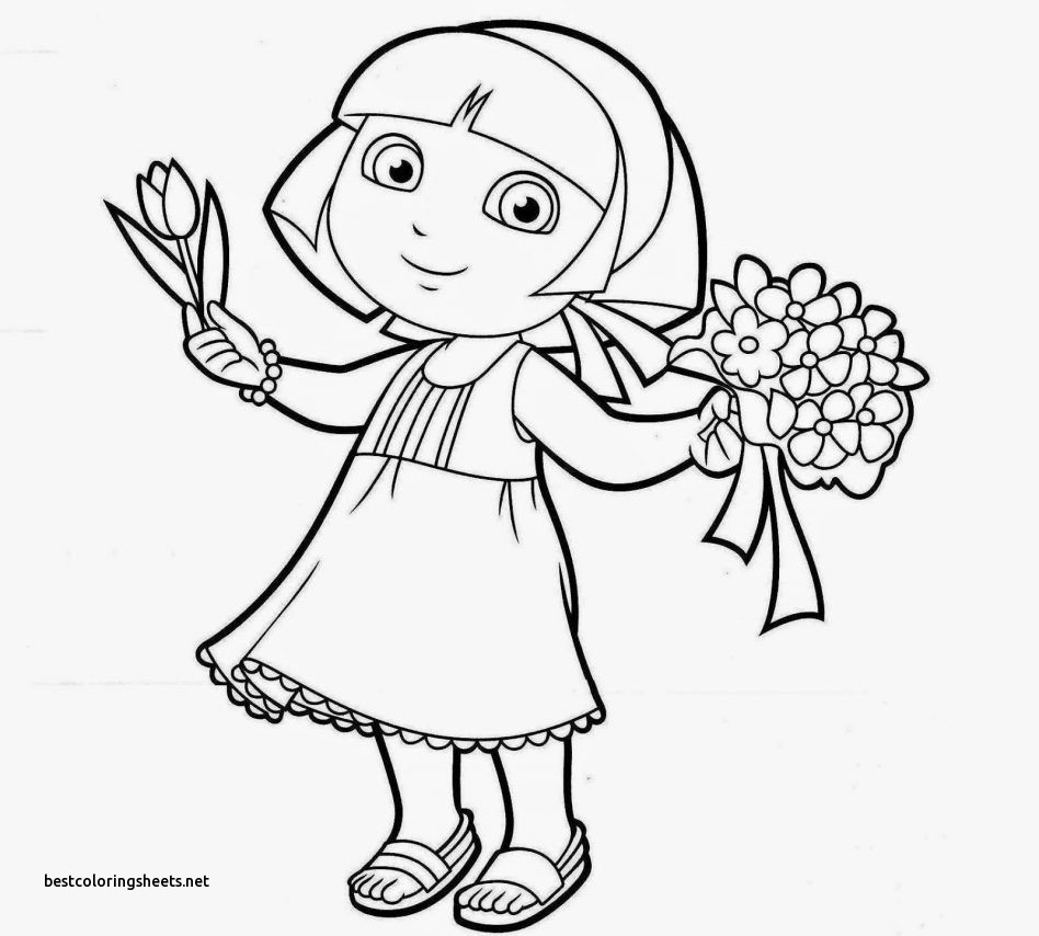948x854 Dora Christmas Carol Adventure Coloring Pages New Dora Christmas