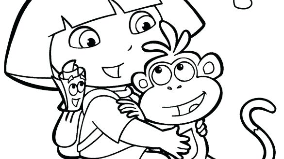 585x329 Dora Christmas Carol Adventure Coloring Pages Printable Coloring