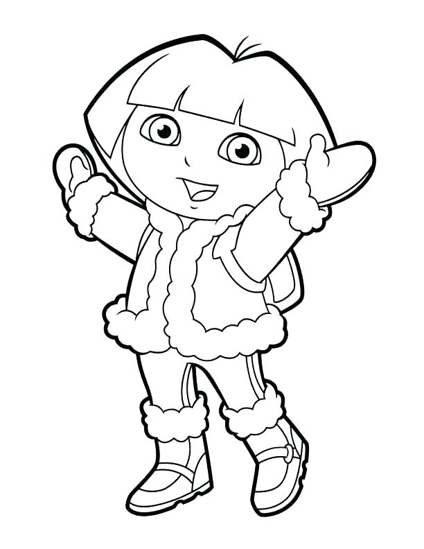612x792 Dora Christmas Coloring Pages Coloring Pages Fresh Explorer