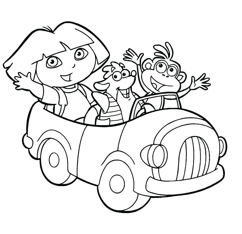 777x750 Dora Christmas Coloring Pages Coloring Pages The Explorer Coloring