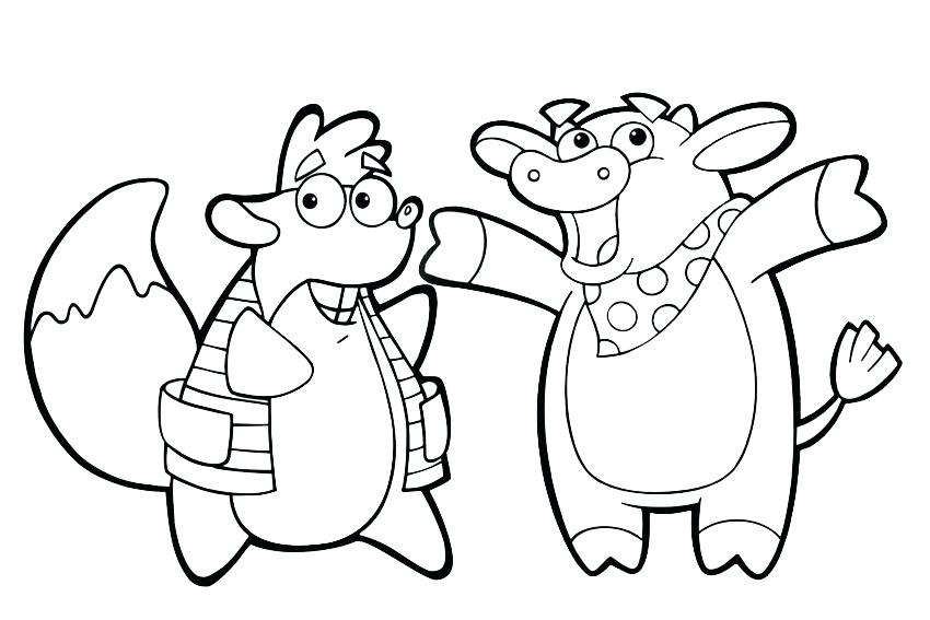 850x567 Dora Coloring Page Coloring Pages Dora Christmas Carol Adventure