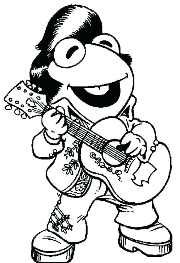 600x879 Muppet Coloring Pages Coloring Pages The King Of Rock And Roll