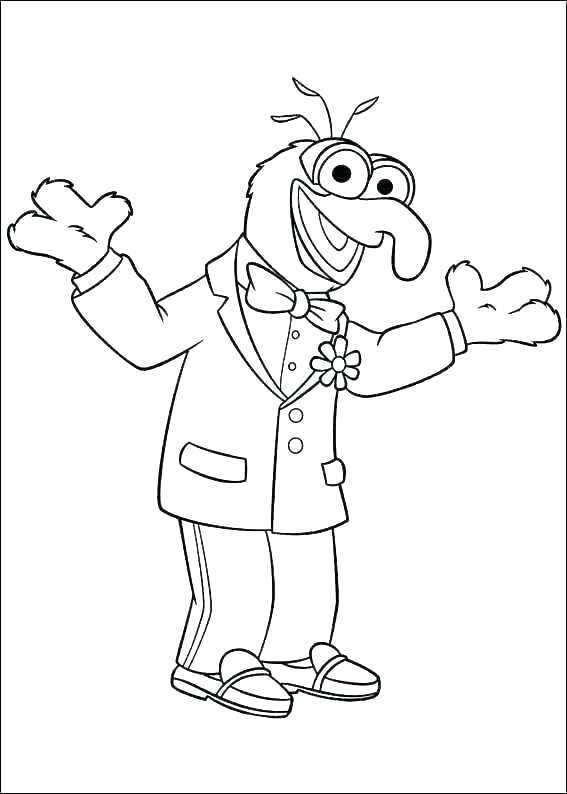 567x794 Muppets Christmas Carol Coloring Pages Muppet Coloring Pages
