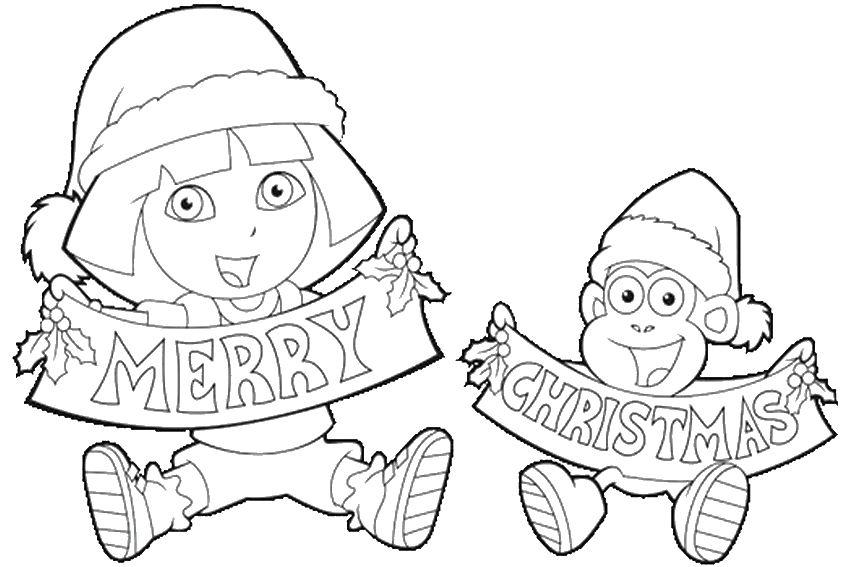 850x567 Best Disney Merry Christmas Coloring Pages Happy Holidays Free
