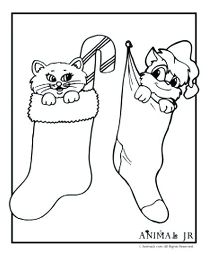 418x540 Christmas Cat Coloring Pages Printable Cat Coloring Pages Special