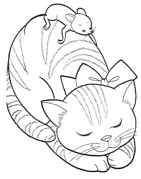 474x603 Christmas Cat Coloring Pages