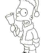 220x220 Simpson Christmas Time Coloring Pages
