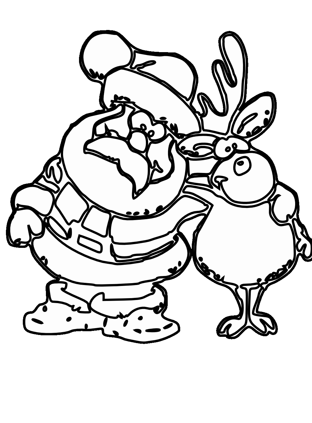 999x1355 Black Line Christmas Clip Art Free Xmas Coloring Pages