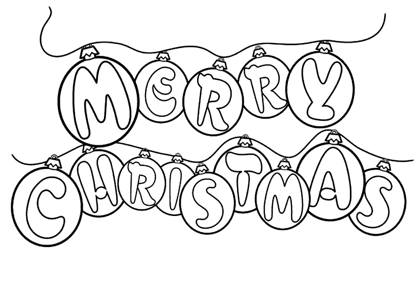 816x551 Christmas Clip Art Pictures To Color Free Coloring Page