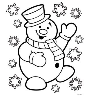 300x330 Christmas Coloring Sheets