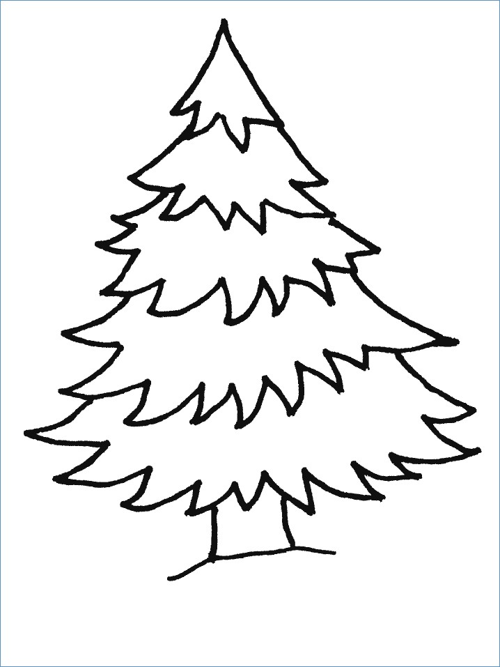 718x957 Merry Christmas Tree Coloring Pages
