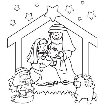 345x345 Lds Christmas Coloring Pages Collection