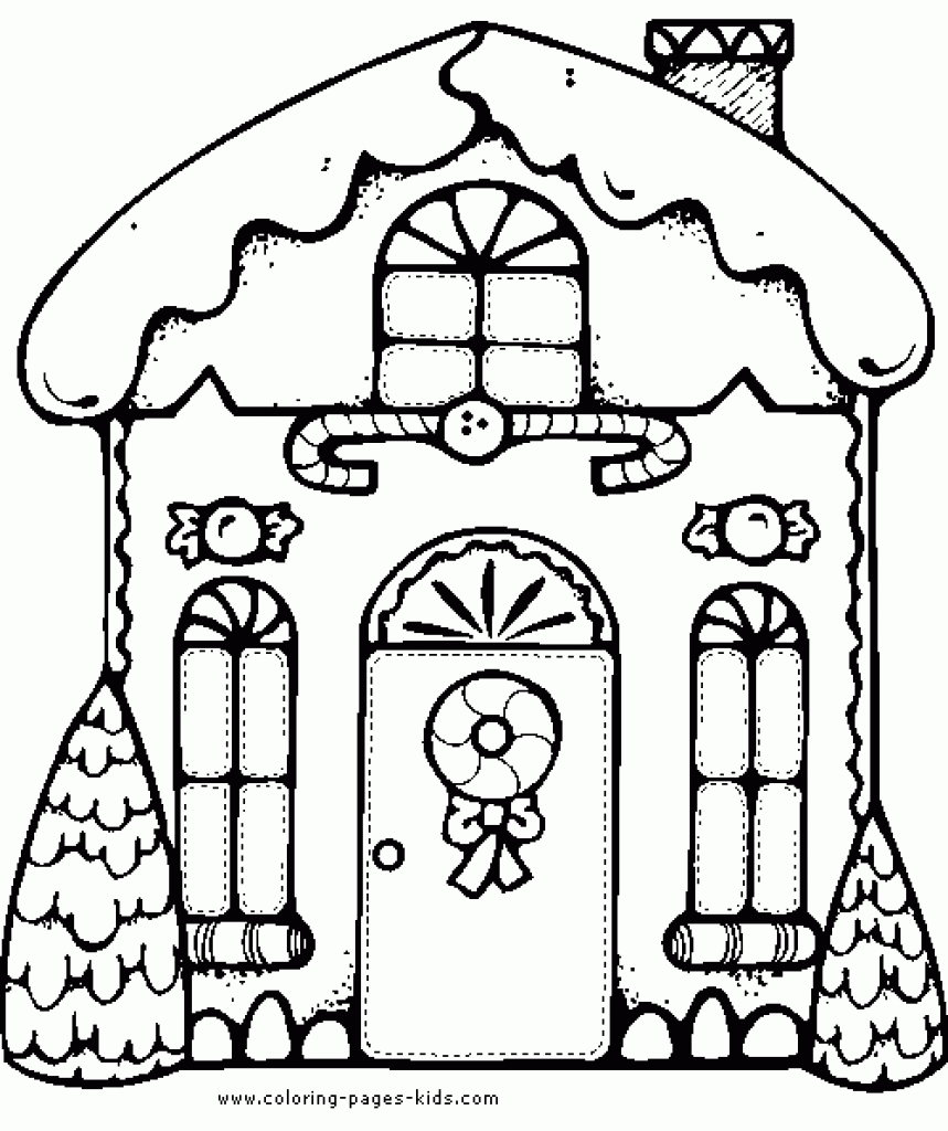 859x1024 Unique Christmas Coloring Pages Disney Gingerbread House Gallery
